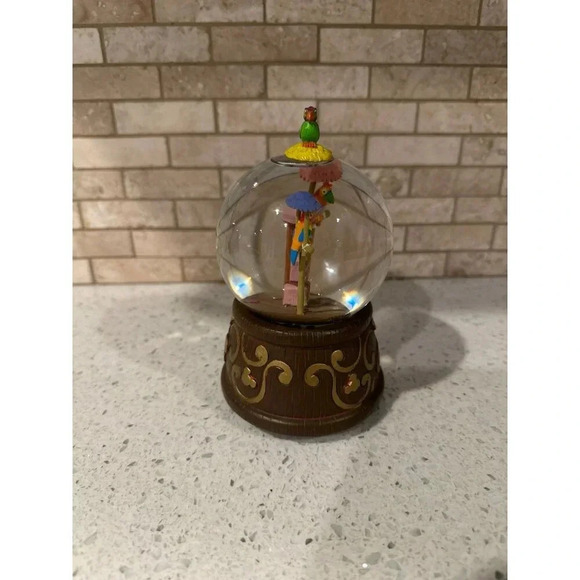 Walt Disney's Enchanted Tiki Room Musical Glitter Snow Globe - RARE! - Picture 4 of 5
